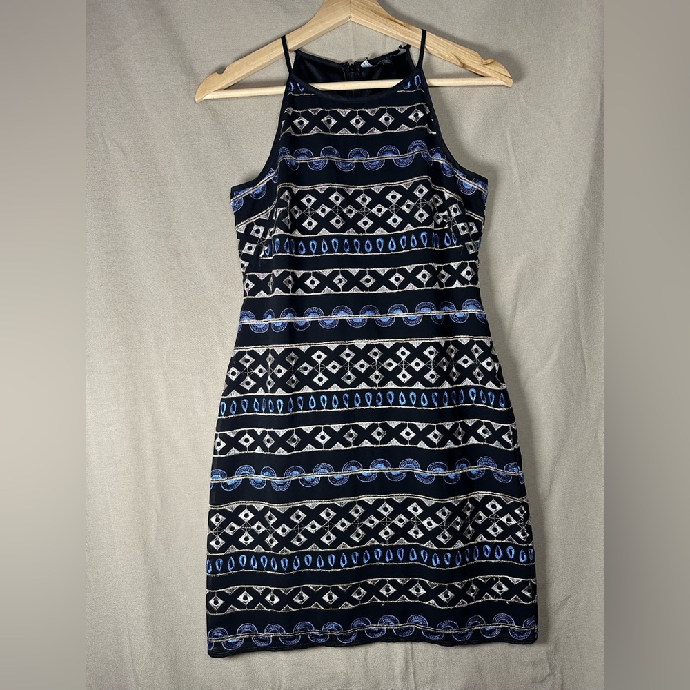 White House Black Market WHBM Women’s Halter Sleeveless Dress Shift 00P Petite
